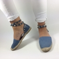 SA027 Sandały Espadryle z Ćwiekami