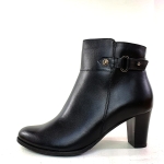 Botki Damskie Skórzane Czarne Andre 751