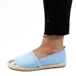 Lniane Espadryle Niebieskie