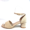 SA084 Sandały Beżowe na Słupku 5 cm Kendall (2).jpg