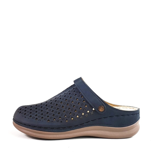 K121 Klapki Damskie Pełne Wyprofilowane Czarne   (2).jpg