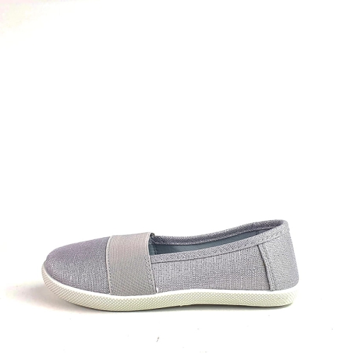 DZ091 Srebrne Tenisówki dziecięce Slip on (2).jpg