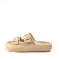 K130 Klapki  Beżowe Piankowe Gumowe na Grubej Podeszwie Molly (2).jpg