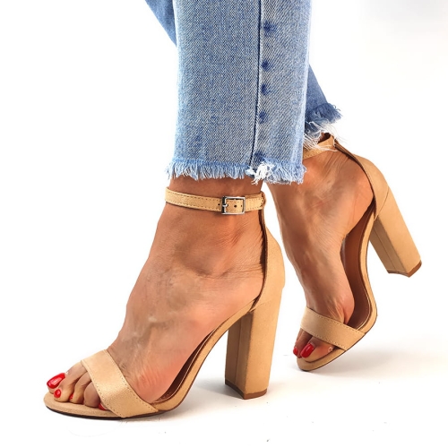 S176 Sandały na Słupku Beżowe New Kendall   (10).jpg