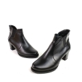 B134 Botki Czarne Skórzanae na Słupku Di Marco 1844  (3).jpg