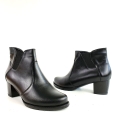 B134 Botki Czarne Skórzanae na Słupku Di Marco 1844  (6).jpg