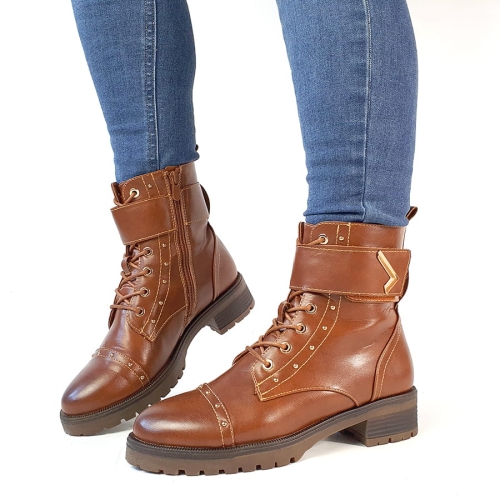 B147 Brązowe Botki Workery z Ćwiekami Stefana (5).jpg