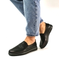 M079Czarne Mokasyny Ażurowe Comfort