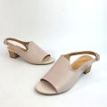 Sandały Beżowe Skórzane Na  Niskim Słupku Jaromin 7002 (4).jpg