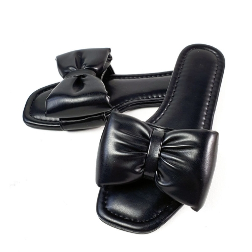 K165 Klapki Czarne z Kokardą Avanisa (6).jpg