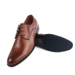 Półbuty Męskie Wizytowe Brązowe 