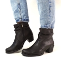 B162  Botki Skórzane Czarne na Słupku Polski Producent 5862 (3).jpg