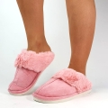 K187 Kapcie z Futerkiem Różowe (2).jpg