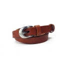 P035 Pasek Damski Skórzany Brązowy 1,8