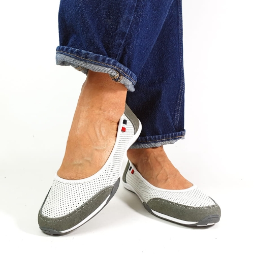 M113 Baleriny  Białe Skórzane Sportowe T. Sokolski W25-600 (11).jpg