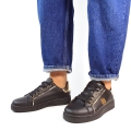 SP211 Czarne Sneakersy z Złotymi Ozdobomi Euphros (2).jpg