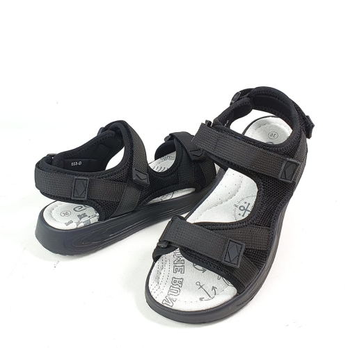 DZ195 Sandały Sportowe Dziecięce Czarne Gelteo   (2).jpg