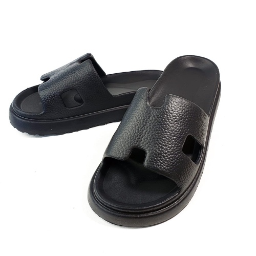 K273 Czarne Klapki na Grubej Podeszwie z Pianki Arri (2).jpg