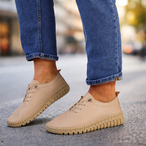 Buty Sportowe Beżowe rampki T.Sokolski OG4000