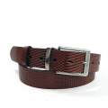P137 Pasek Skórzany Męski Brązowy z Klasyczną Klamrą 3 cm  (1).jpg