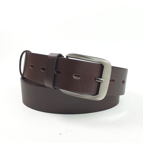 P059Pasek Skórzany Męski Ciemno Brązowy Czekolada 4 cm  (1).jpg