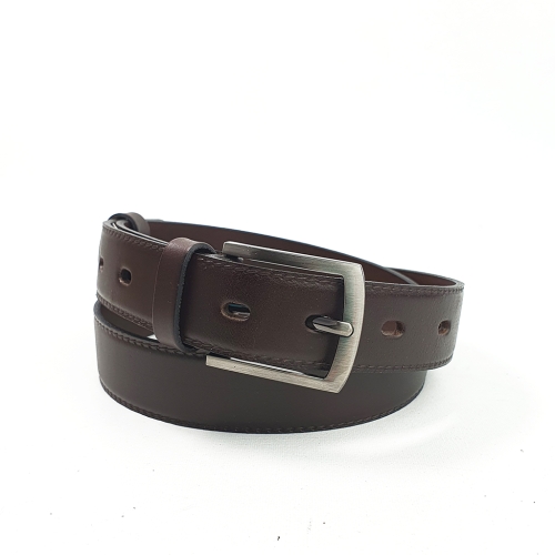 P055 Pasek Skórzany Męski Ciemny Brązowy  Czekoladowy 3 cm   (1).jpg