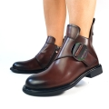 B276 Botki Eleganckie Sztyblety Brązowe Skóra Naruralna Artiker 59C1199 (13).jpg