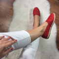ESPADRYLE TRAMPKI CC CZERWONE E006