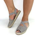 SA048 Szare Sandały Espadryle  (1).JPG